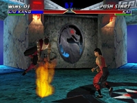 une photo d'Ã©cran de Mortal Kombat 4 sur Nintendo 64